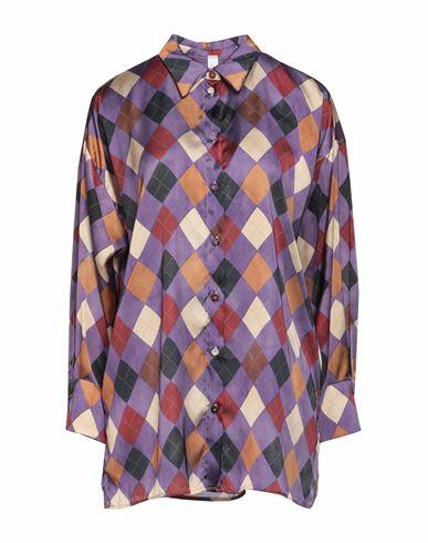 Souvenir Woman Shirt Purple Polyester Cover