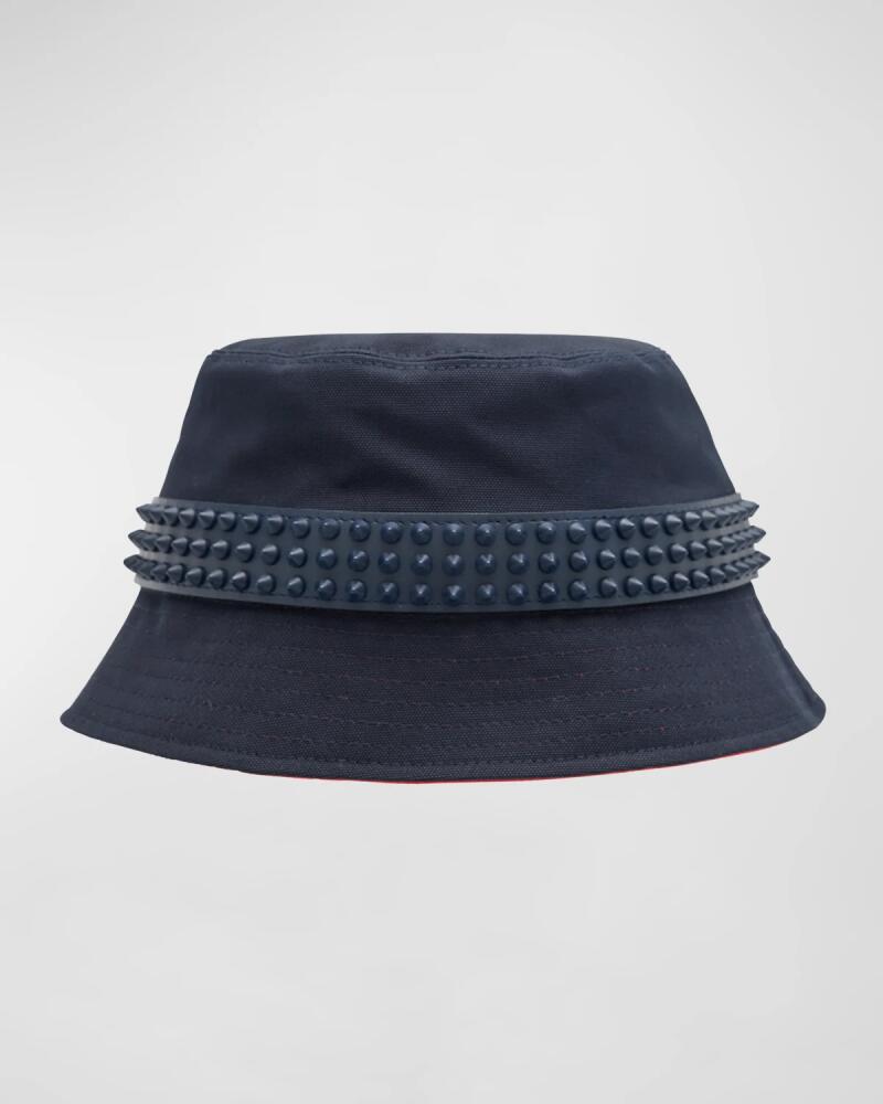 Christian Louboutin Men's Bobino Spike Bucket Hat Cover