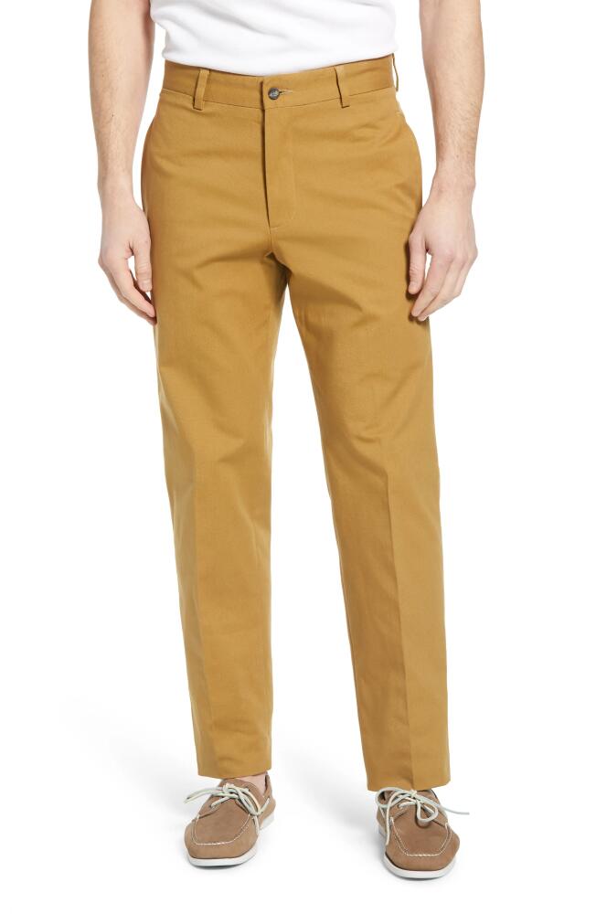 Berle Charleston Khakis Flat Front Stretch Canvas Pants in British Tan Cover