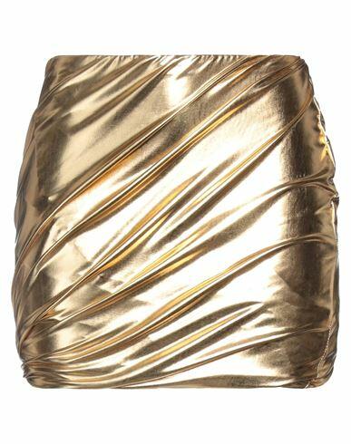 Vicolo Woman Mini skirt Gold Polyester, Elastane Cover