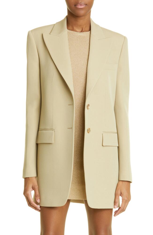 Michael Kors Collection Wool Gabardine Boyfriend Blazer in 266 Dune Cover