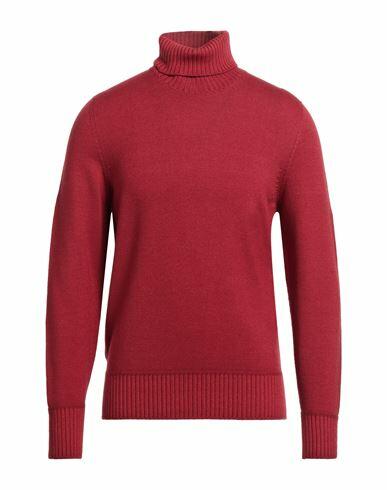 Drumohr Man Turtleneck Brick red Merino Wool Cover