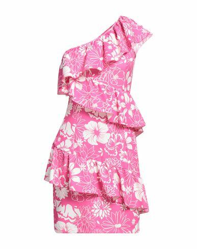 Alessia Santi Woman Mini dress Fuchsia Polyester, Elastane Cover