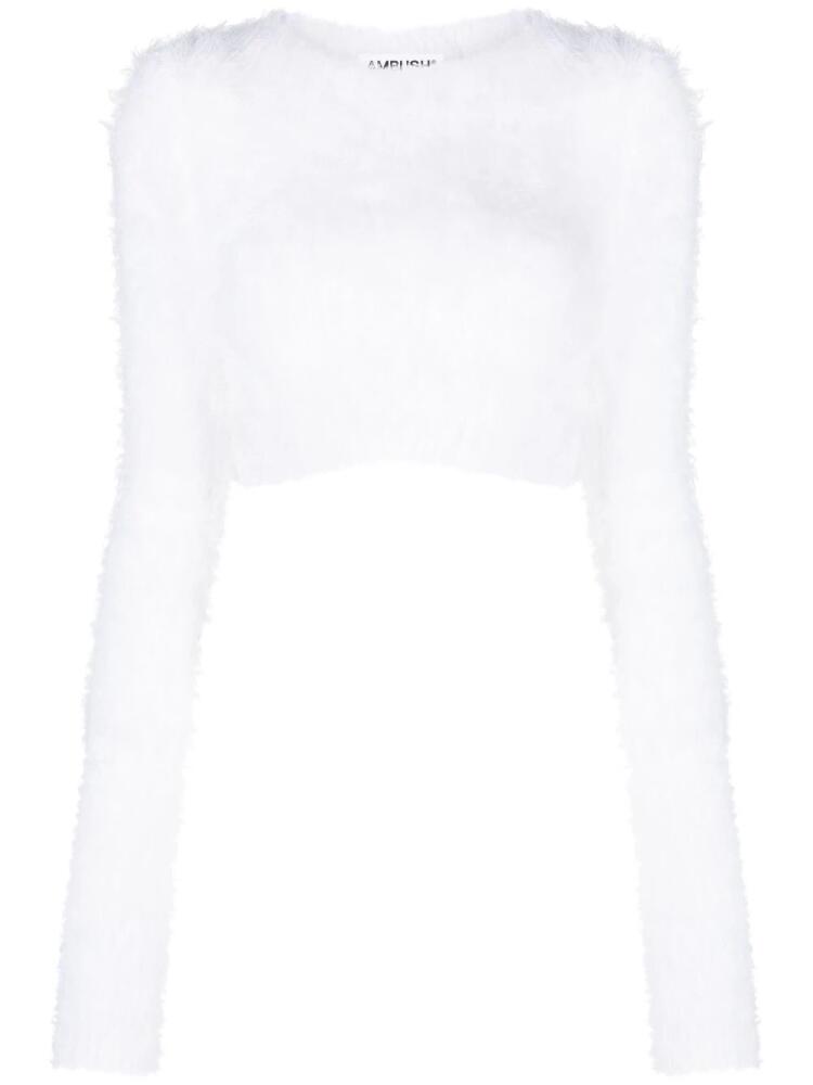 AMBUSH knitted cropped jumper - White Cover