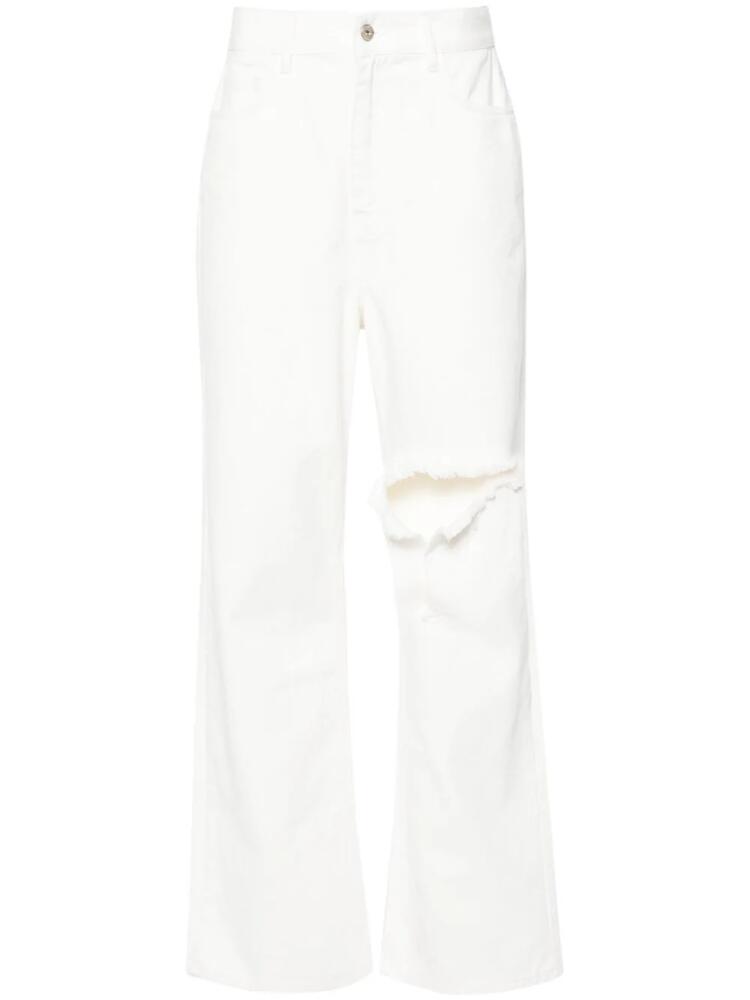 Rokh high-rise wide-leg jeans - White Cover