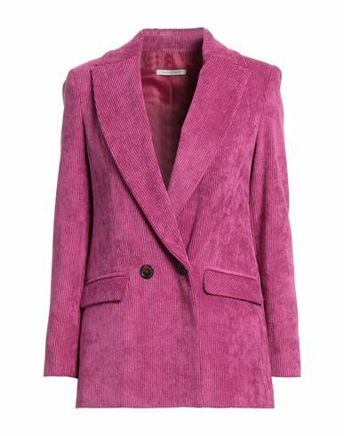 Biancoghiaccio Woman Blazer Magenta Polyester, Polyamide, Elastane Cover