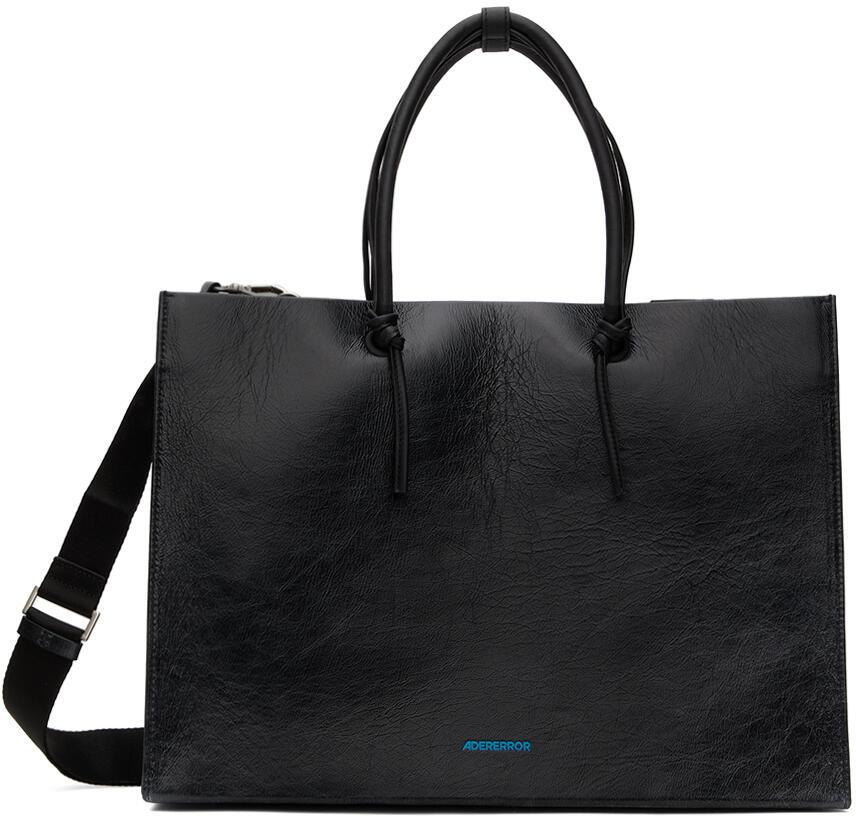 ADER error Black Leather Tote Cover