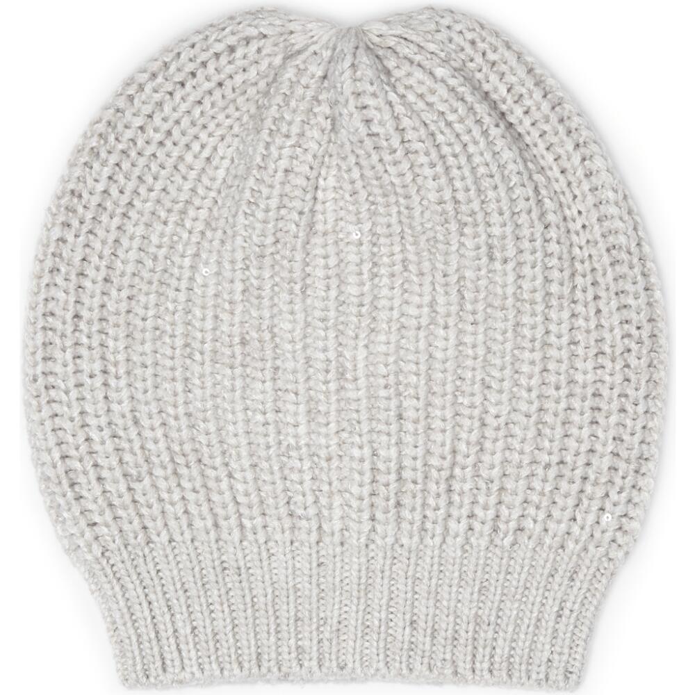 Brunello Cucinelli Cashmere and silk beanie in Pearl Grey Cover