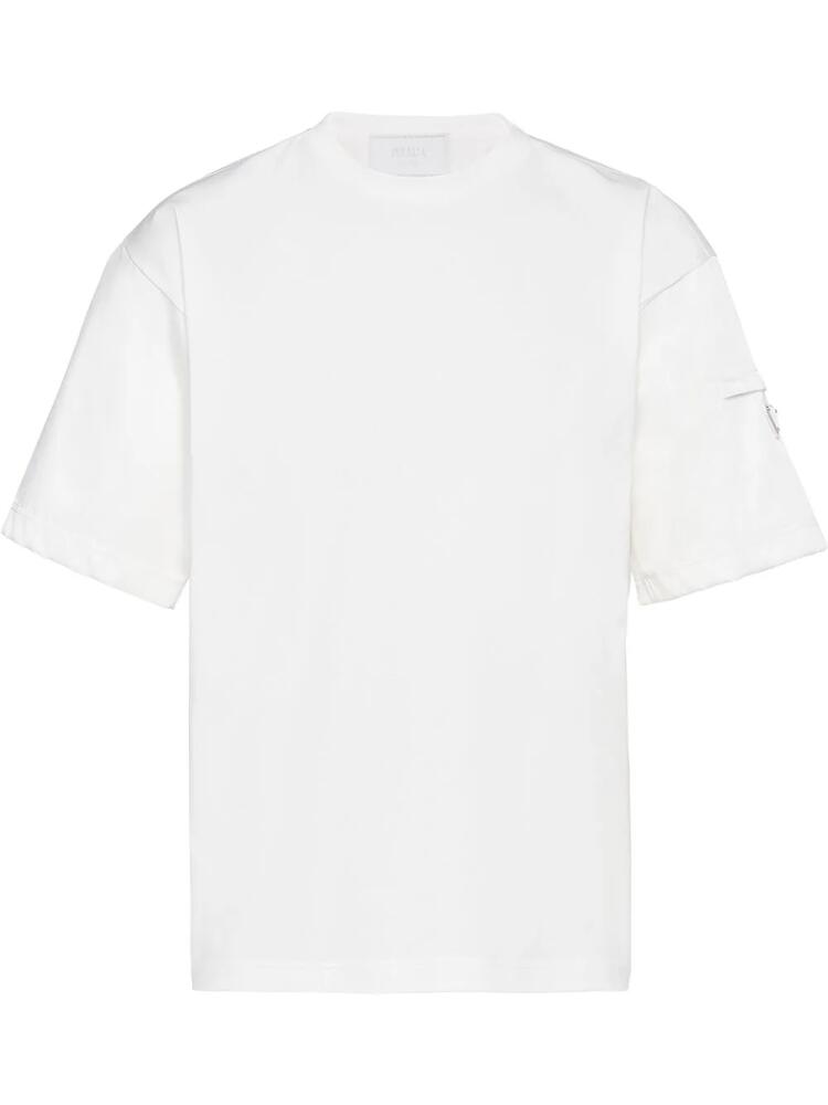 Prada logo-plaque short-sleeve T-shirt - White Cover