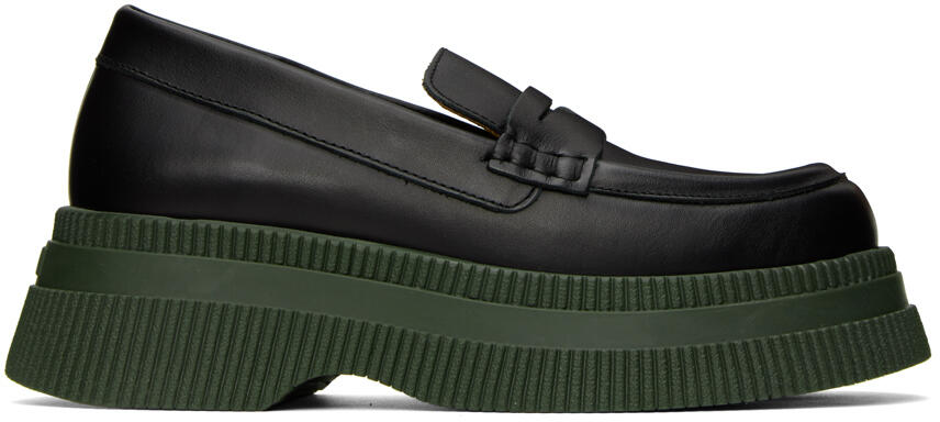 GANNI Black Wallaby Creepers Loafers Cover