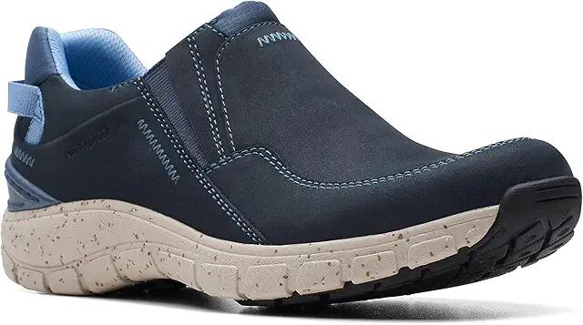 Clarks Wave Plateau (Navy Nubuck) Women's Flat Shoes Cover