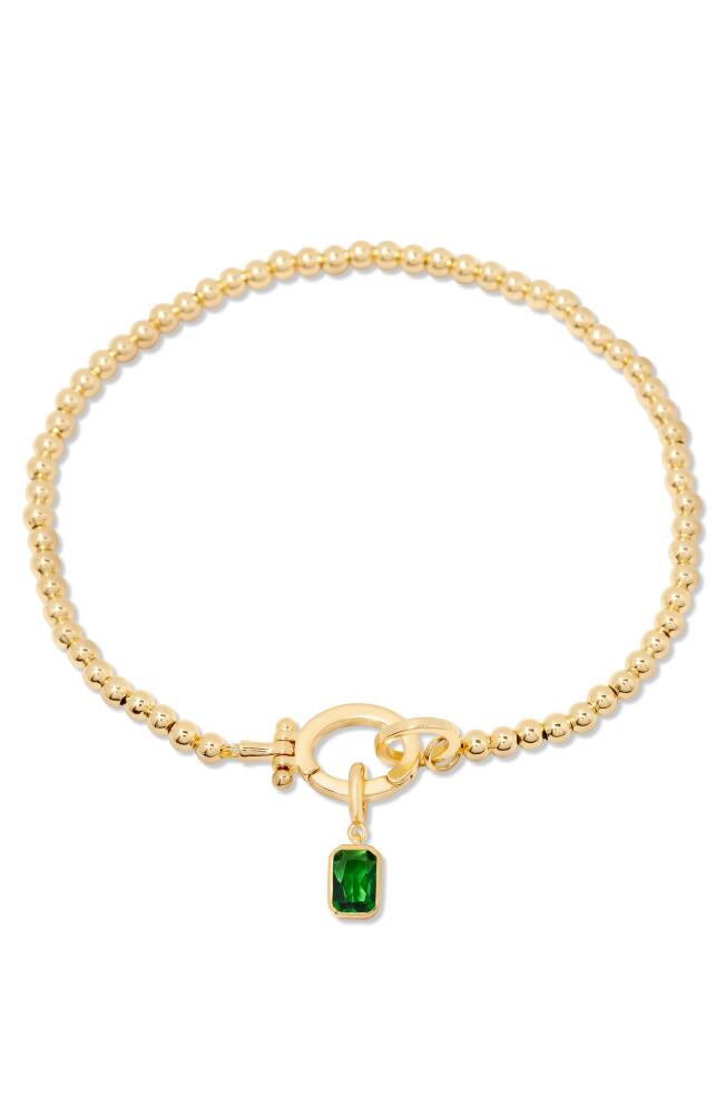 Brook and York Mackenzie Birthstone Bracelet in Gold - May Cover