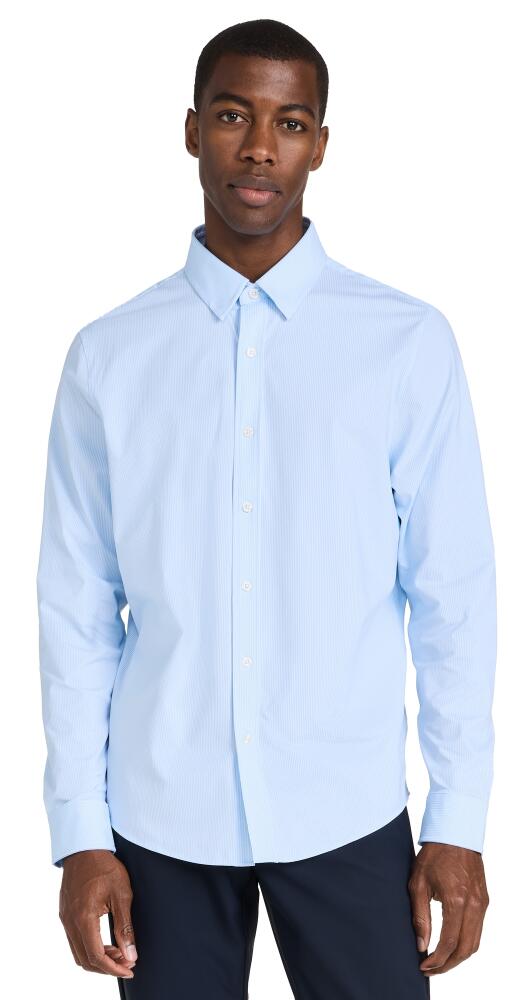 Rhone Commuter Shirt Classic Fit Blue Stripe Cover