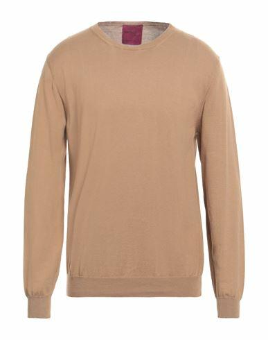 Capsule Knit Man Sweater Camel Cotton Cover