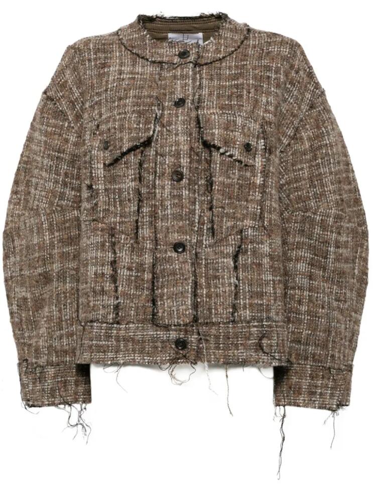 JNBY oversized tweed jacket - Brown Cover