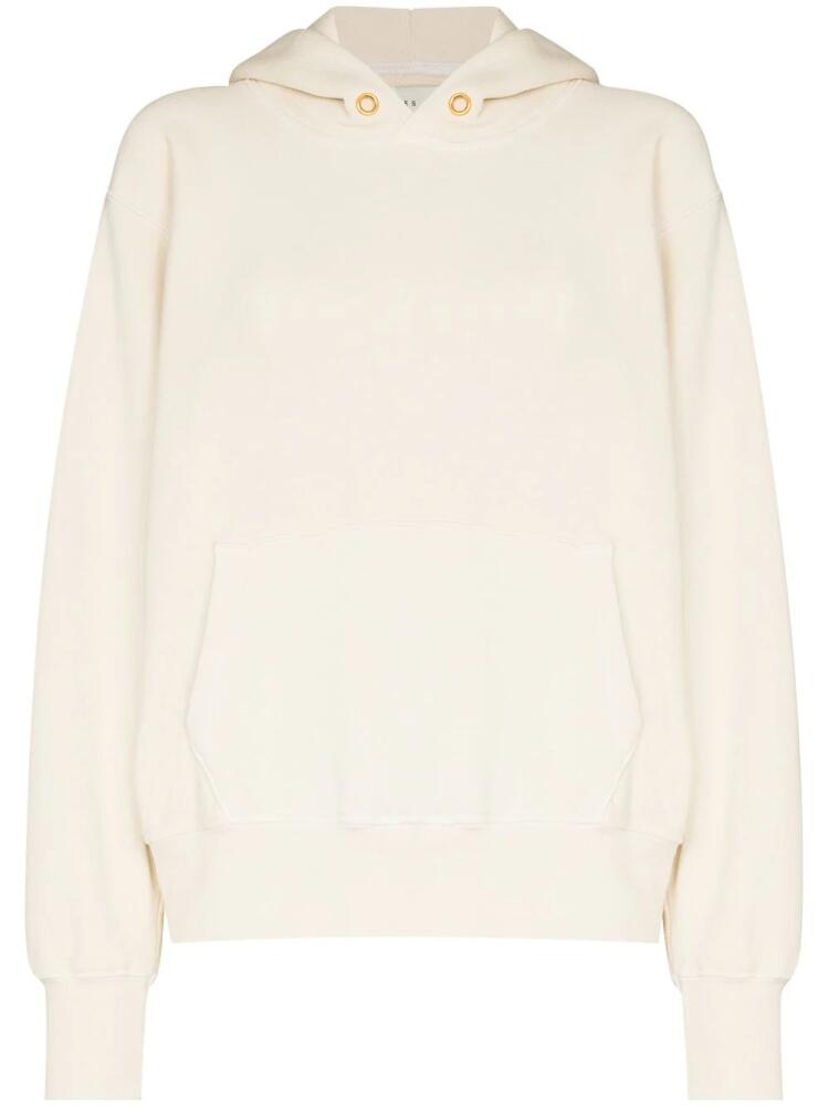 Les Tien cropped cotton hoodie - White Cover