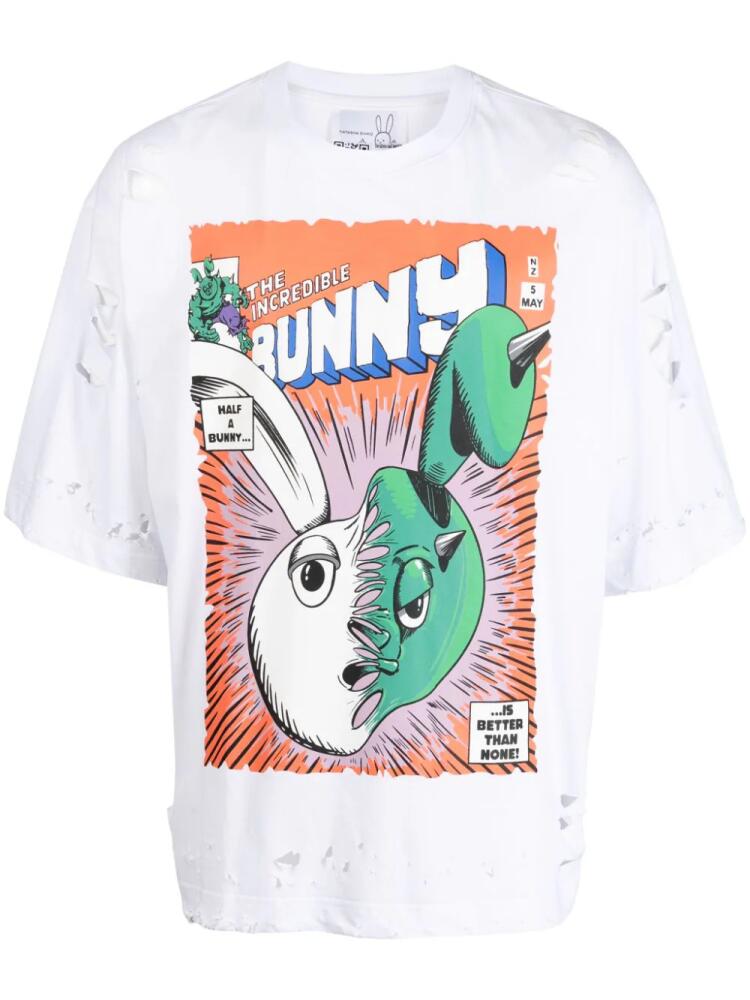 Natasha Zinko The Incredible Bunny cotton T-shirt - White Cover