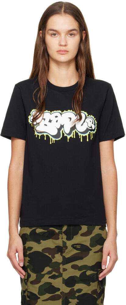 BAPE Black Graffiti T-Shirt Cover