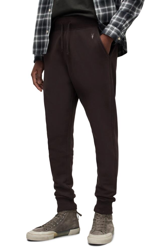 AllSaints Raven Cotton Joggers in Brooklyn Brown Cover