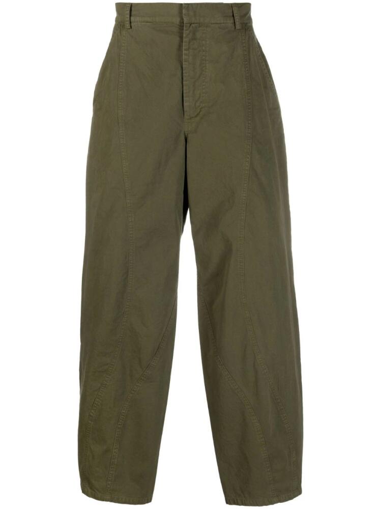 Henrik Vibskov Engineered D organic cotton trousers - Green Cover