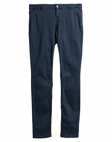 Replay Man Pants Navy blue Cotton, Polyester, Elastane Cover