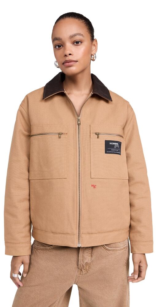 HOMMEGIRLS Work Jacket Khaki Cover