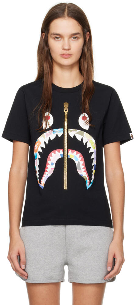 BAPE Black Multi Camo Shark T-Shirt Cover