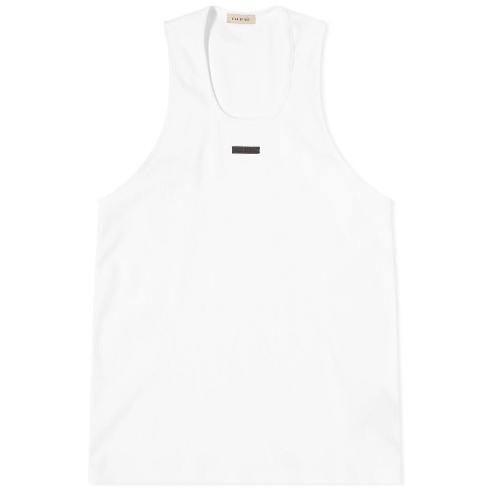 Fear of God Men's 8th Ribbed Tank in White Cover