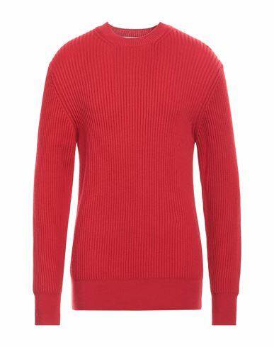 Amaranto Man Sweater Red Wool Cover