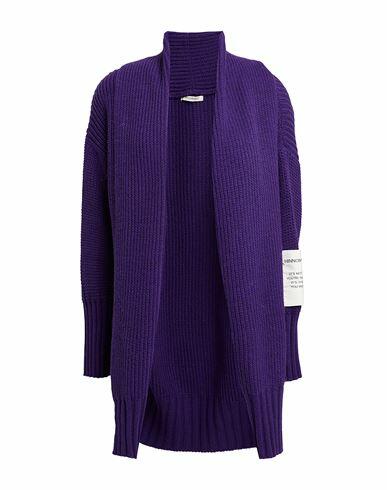 Hinnominate Woman Cardigan Purple Acrylic, Polyester Cover