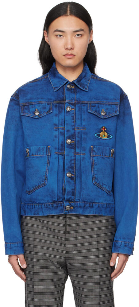 Vivienne Westwood Blue Marlene Denim Jacket Cover