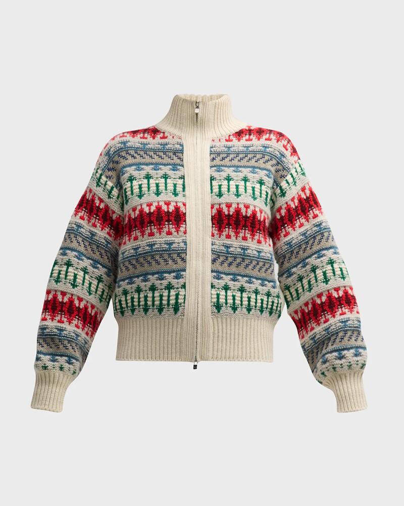 Loro Piana Holiday Noel Cashmere Knit Bomber Jacket Cover