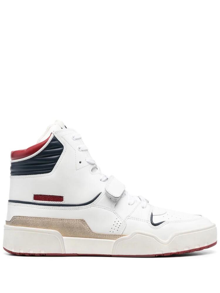 MARANT Alseeh high-top leather sneakers - White Cover