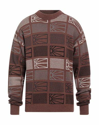 Rassvet Man Sweater Brown Acrylic, Wool, Polyamide, Mohair wool Cover