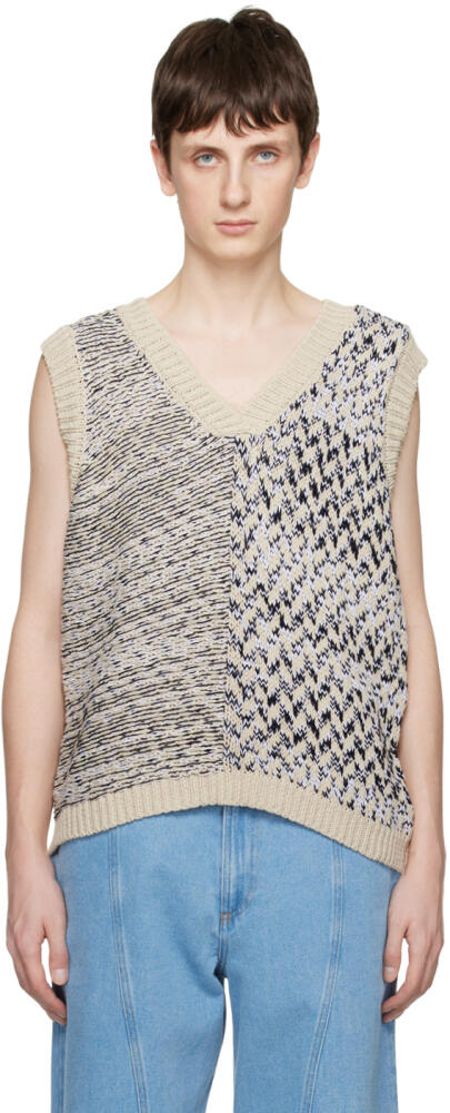 Henrik Vibskov Beige Half Vest Cover