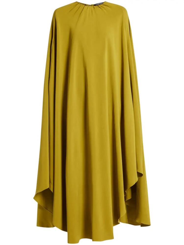 TOM FORD silk-blend kaftan gown - Green Cover