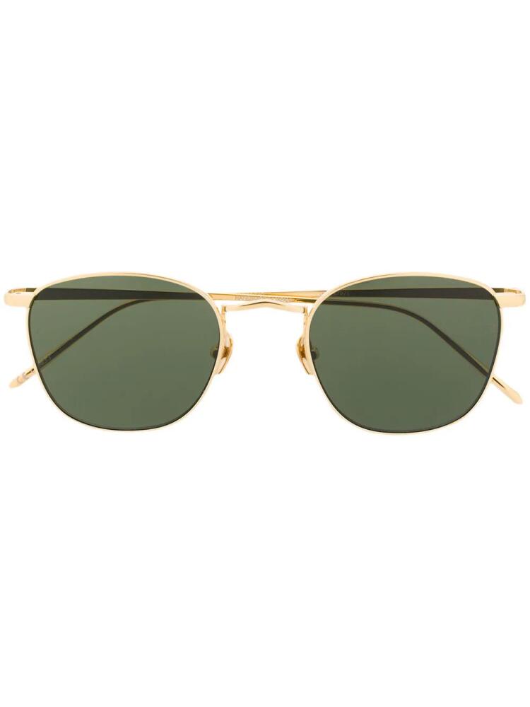 Linda Farrow Simon round-frame sunglasses - Gold Cover