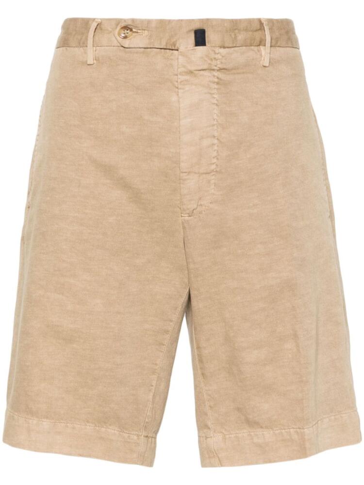 Incotex 39 cotton-blend chino shorts - Neutrals Cover