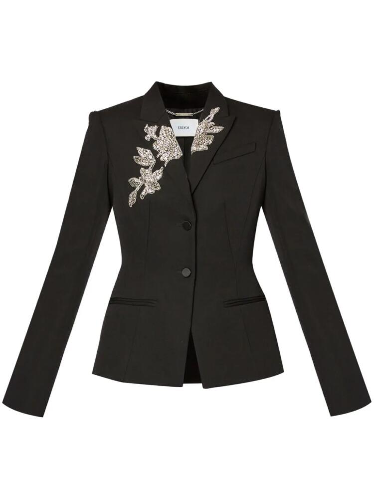 ERDEM crystal-embellished tailored blazer - Black Cover