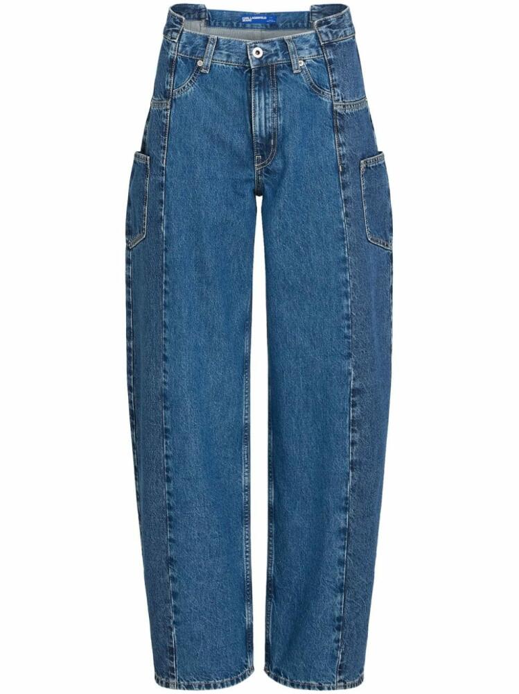 Karl Lagerfeld Jeans deconstructed mid-rise jeans - Blue Cover