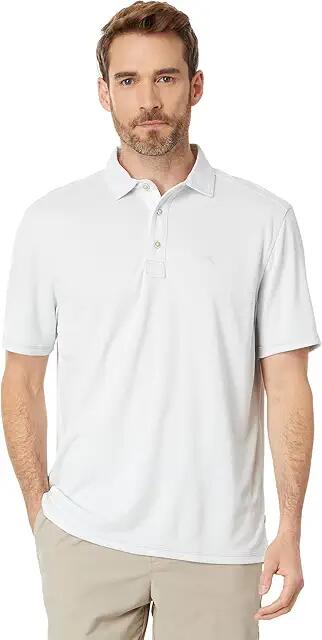 Tommy Bahama Paradise Cove Polo (Zinc Grey) Men's Short Sleeve Knit Cover