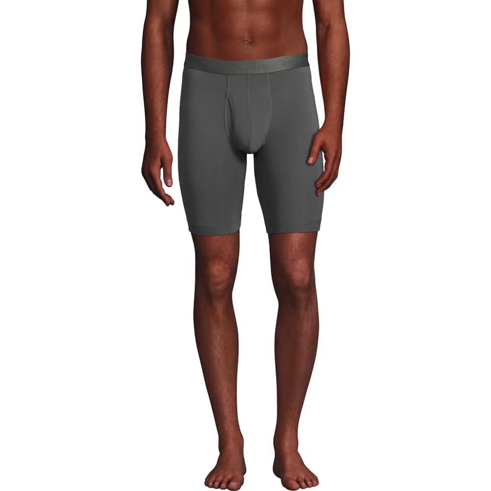 Lands' End Longer Flex Performance Boxer Brief 3 pack in Warm Graphite Cover