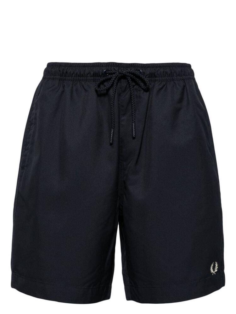 Fred Perry logo-embroidered swim shorts - Blue Cover