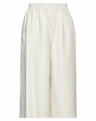 Desa 1972 Woman Pants Ivory Soft Leather Cover