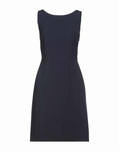 Seventy Sergio Tegon Woman Midi dress Midnight blue Acetate, Viscose Cover