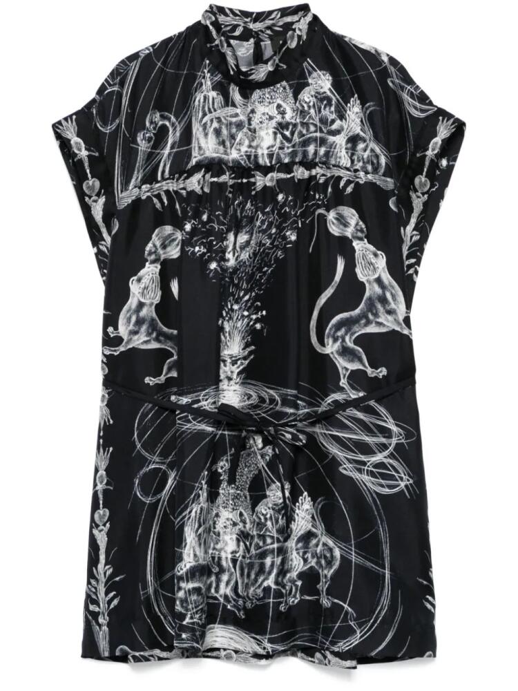 Fabiana Filippi x Benni Bosetto printed silk blouse - Black Cover