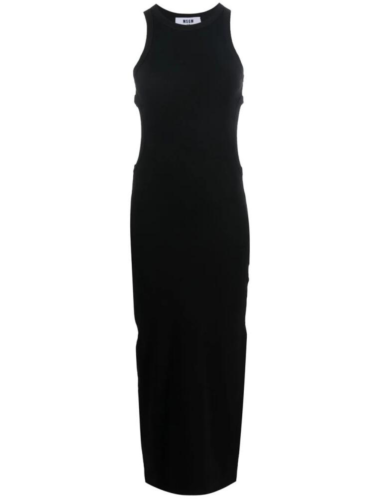 MSGM cut out-detail sleeveless maxi dress - Black Cover