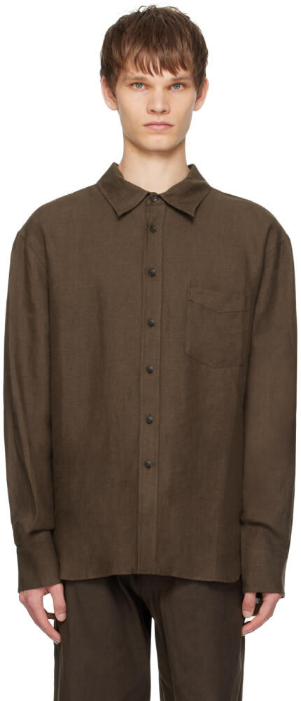 COMMAS Brown Relaxed Shirt Cover