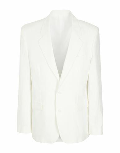 8 By Yoox Linen Oversize Single-breast Blazer Man Blazer White Linen Cover