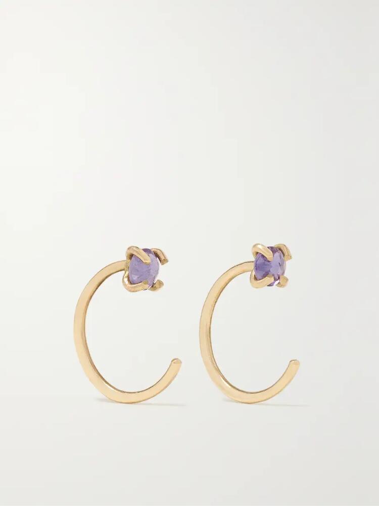 Melissa Joy Manning - 14-karat Recycled Gold Iolite Earrings - Purple Cover